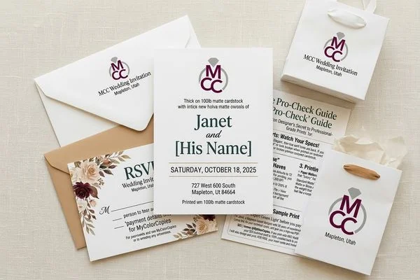 Wedding Invitation Envelope Printing design example 4