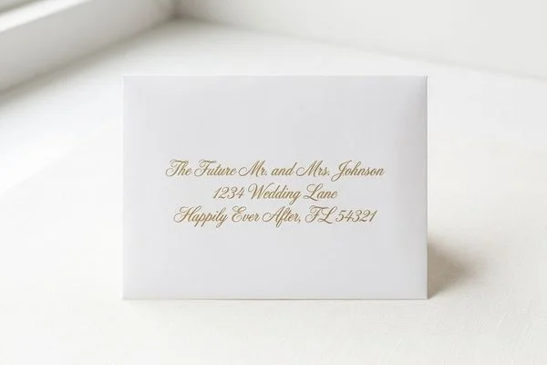 Wedding Invitation Envelope Printing design example 3