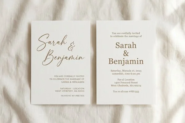 LDS Wedding Invitation Wording Guide design example 4