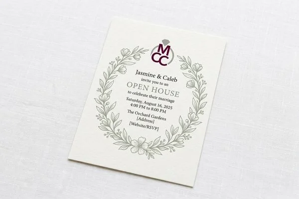 Wedding Invitation Insert Cards design example 2