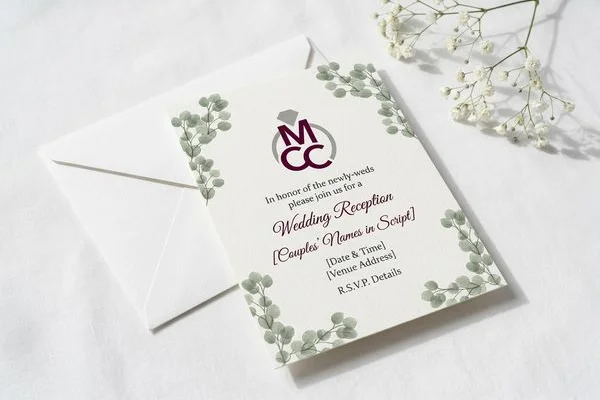 LDS Wedding Invitation Wording Guide design example 2