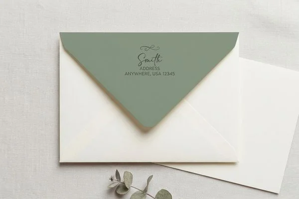 Wedding Invitation Envelope Printing design example 2