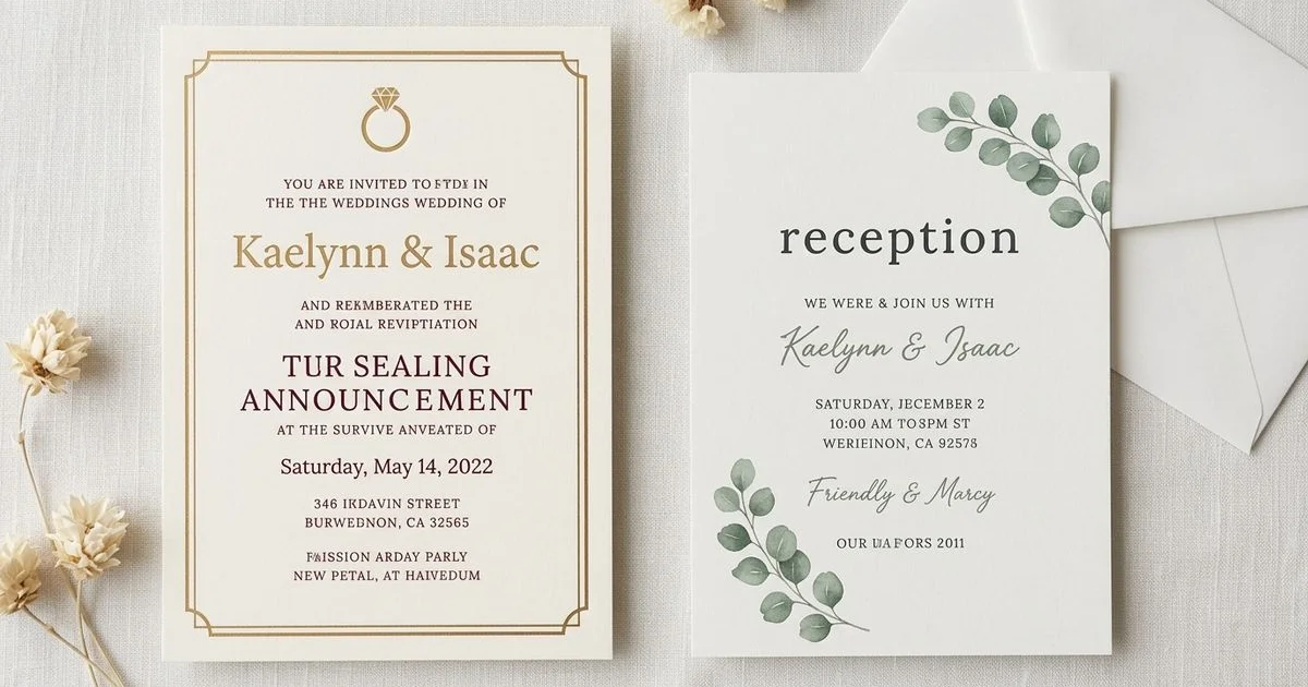Guide showing who gets invited to the temple sealing versus the reception at a Latter-day Saint wedding